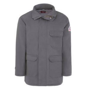 Custom Insulated Cold-Store Work Parka with Action Back — garment development reference