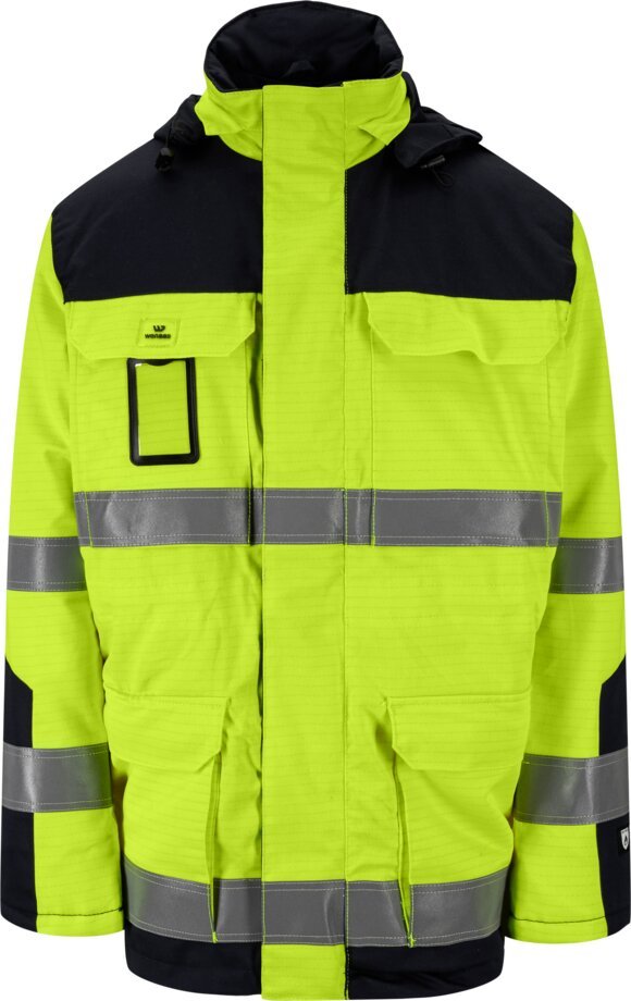 Custom Insulated High-Visibility Cold-Work Parka — garment development reference