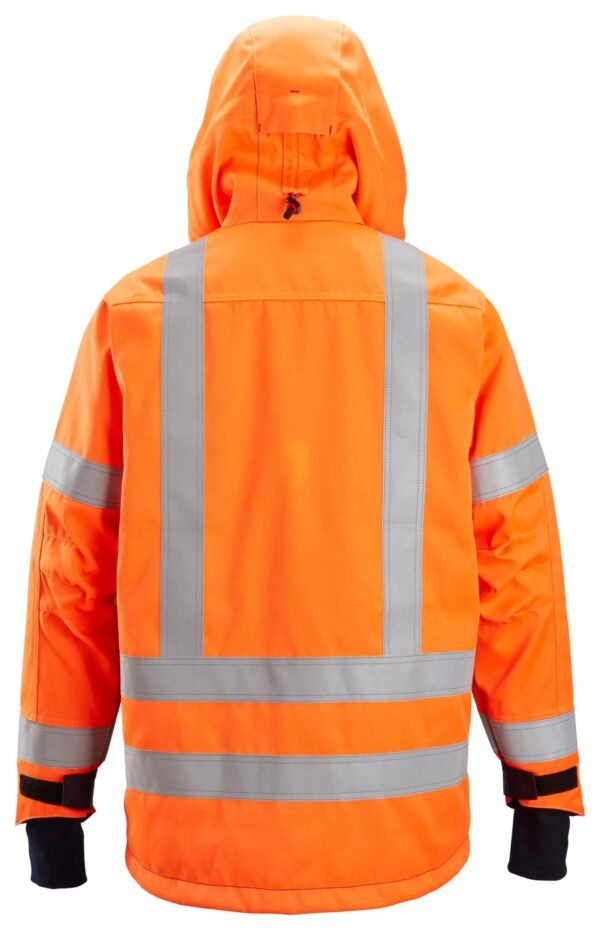 Custom Insulated High-Visibility Hooded Work Jacket Custom Insulated High-Visibility Hooded Work Jacket — reference garment view 2