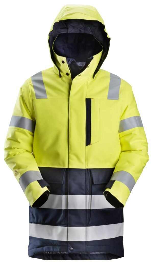 Custom Insulated High-Visibility Storm Parka — garment development reference