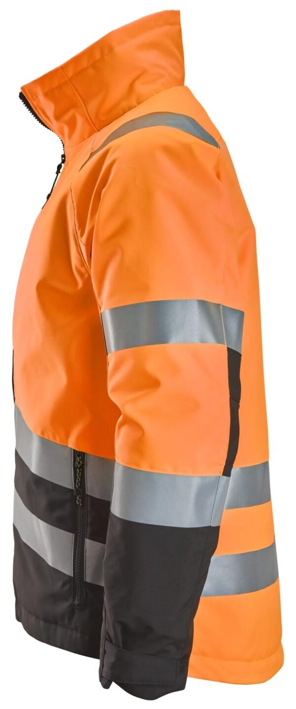 Custom Insulated High-Visibility Winter Work Jacket with Articulated Sleeves — reference garment view 3