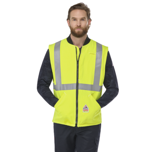 Custom Insulated High-Visibility Work Vest Development Custom Insulated High-Visibility Work Vest Development — garment development reference