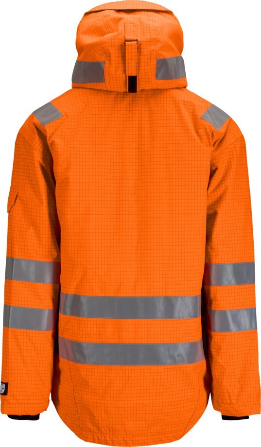 Custom Insulated Offshore Winter Work Jacket with Extended Back — reference garment view 3
