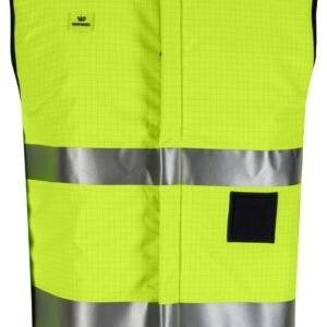 Custom Insulated Radio-Ready High-Visibility Work Gilet — garment development reference