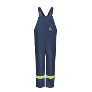 Custom Insulated Reflective Bib Overalls with Reinforced Knees — garment development reference