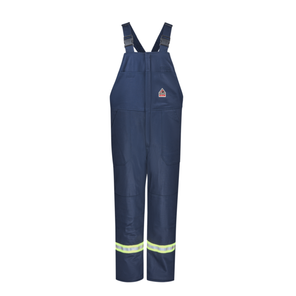 Custom Insulated Reflective Bib Overalls with Reinforced Knees — garment development reference