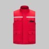 Custom Insulated Stand-Collar Hi-Vis Work Vest Custom Insulated Stand-Collar Hi-Vis Work Vest - additional product view