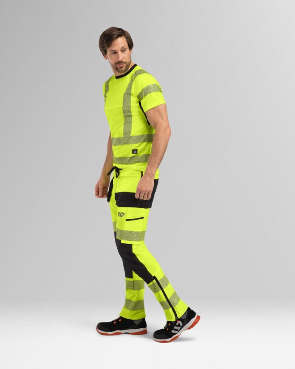 Custom Lightweight High-Visibility Stretch Reinforced Work Trousers Custom Lightweight High-Visibility Stretch Reinforced Work Trousers — reference garment view 2