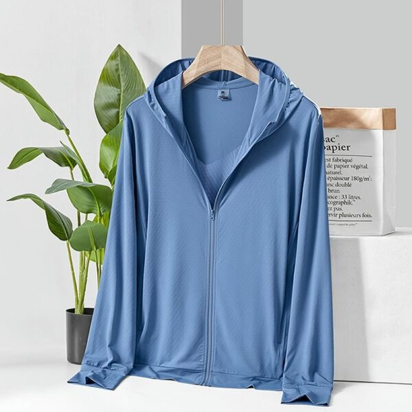 Custom Lightweight Hooded Sun-Cover Work Jacket — garment development reference