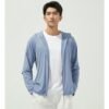 Custom Lightweight Hooded Sun-Coverage Work Jacket with Ventilated Underarms — reference garment view 2