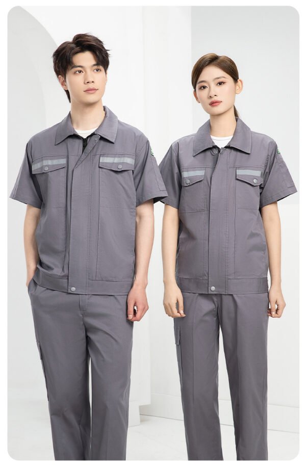 Custom Lightweight Reflective Long-Sleeve Workwear Set Custom Lightweight Reflective Long-Sleeve Workwear Set — reference garment view 5