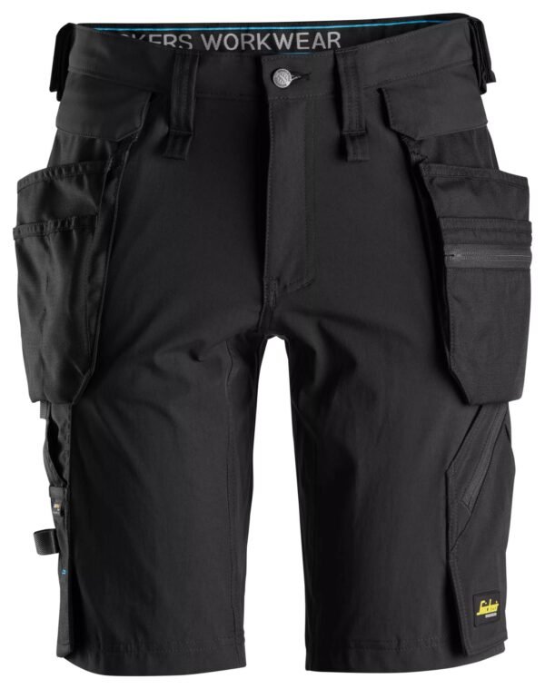 Custom Lightweight Stretch Work Shorts with Detachable Holster Pockets Custom Lightweight Stretch Work Shorts with Detachable Holster Pockets — garment development reference