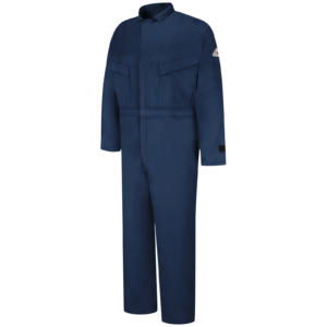Custom Lightweight Utility Coverall with Concealed Two-Way Front Entry — garment development reference
