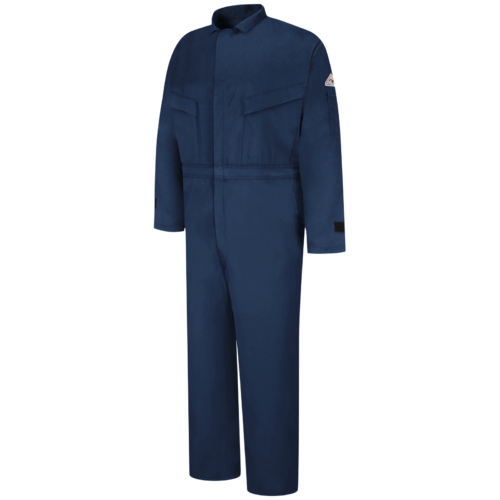 Custom Lightweight Utility Coverall with Concealed Two-Way Front Entry — garment development reference