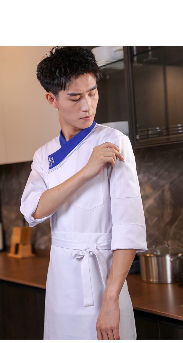 Custom Long-Sleeve Back-Vent Chef Jacket Custom Long-Sleeve Back-Vent Chef Jacket — reference garment view 2