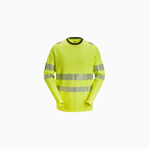 Custom Long-Sleeve High-Visibility Reflective Work T-Shirt Custom Long-Sleeve High-Visibility Reflective Work T-Shirt — garment development reference