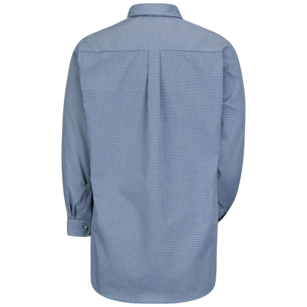 Custom Long-Sleeve Mini-Plaid Uniform Shirt Custom Long-Sleeve Mini-Plaid Uniform Shirt - additional product view