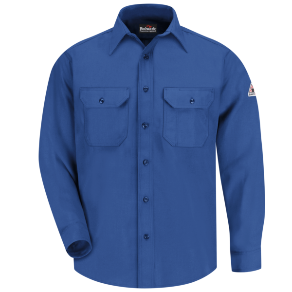 Custom Long-Sleeve Two-Pocket Uniform Work Shirt Custom Long-Sleeve Two-Pocket Uniform Work Shirt — garment development reference