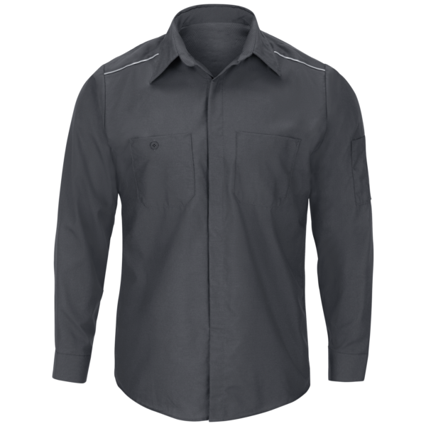 Custom Long-Sleeve Ventilated Service Work Shirt Custom Long-Sleeve Ventilated Service Work Shirt — garment development reference