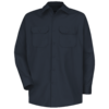 Custom Long Sleeve Woven Work Shirt with Flap Pockets - main product view