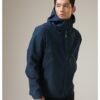 Custom Matte Packaway-Hood Business Commuter Jacket Custom Matte Packaway-Hood Business Commuter Jacket — reference garment view 4