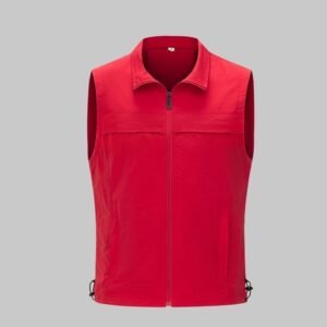 Custom Matte Shell Emergency Operations Utility Vest — garment development reference