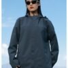 Custom Mechanical-Stretch Pongee Hooded Field Windbreaker — reference garment view 2