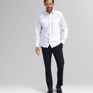 Custom Men’s Long-Sleeve Slim Work Shirt — garment development reference