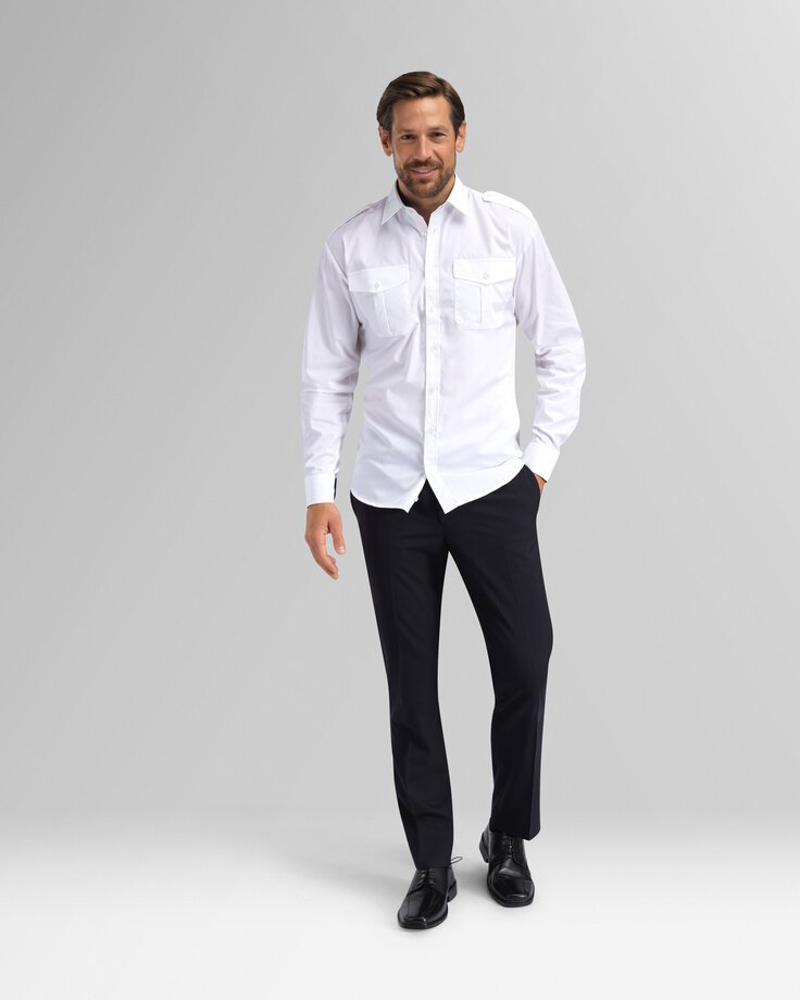 Custom Men’s Long-Sleeve Slim Work Shirt — garment development reference
