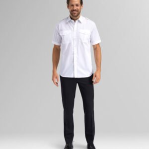Custom Men’s Short-Sleeve Regular-Fit Pocket Work Shirt — garment development reference