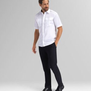 Custom Men’s Slim-Fit Short-Sleeve Utility Work Shirt — garment development reference