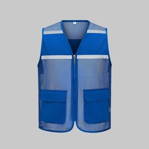 Custom Mesh High-Visibility Team Vest with Reflective Trim — garment development reference