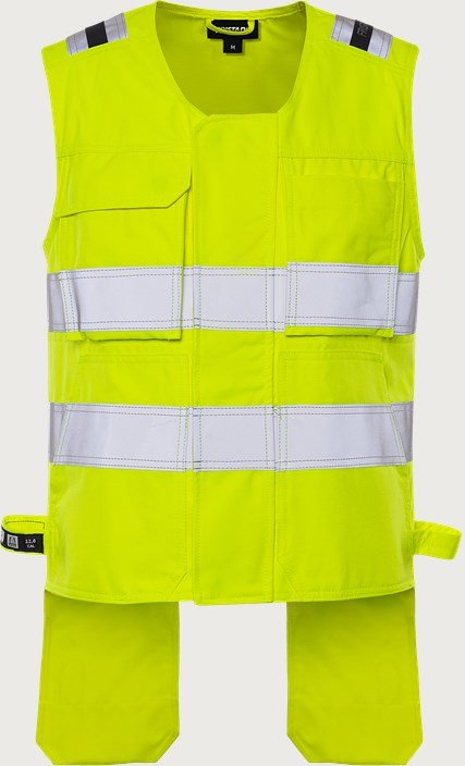 Custom Metal-Free High-Visibility FR Work Waistcoat — garment development reference