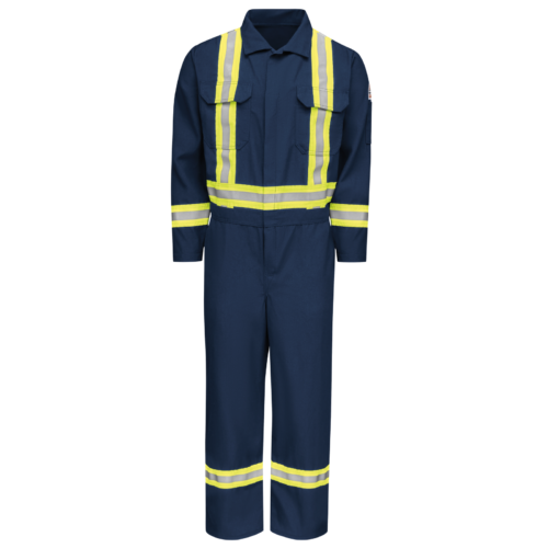 Custom Midweight Reflective Utility Work Coverall — garment development reference