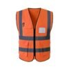 Custom Multi-Pocket Hi-Vis Knit Work Vest Custom Multi-Pocket Hi-Vis Knit Work Vest - additional same-model product view