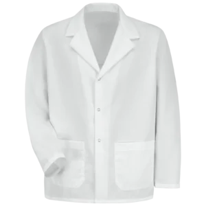 Custom Notched-Lapel Counter Coat with Square Hem — garment development reference