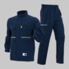 Custom Olive Zip-Front Utility Jacket and Trouser Workwear Set Custom Olive Zip-Front Utility Jacket and Trouser Workwear Set - additional product view