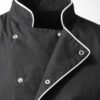 Custom Patterned Long-Sleeve Chef Jacket Custom Patterned Long-Sleeve Chef Jacket - garment detail