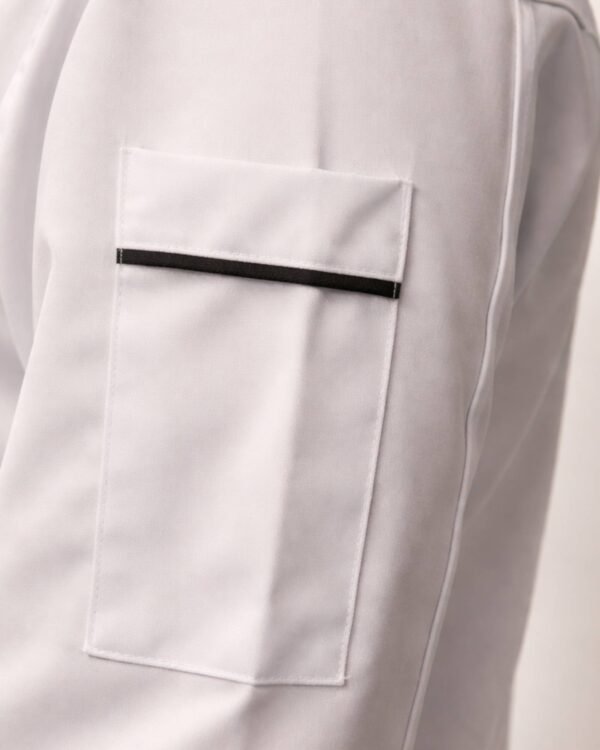 Custom Patterned Long-Sleeve Chef Jacket Custom Patterned Long-Sleeve Chef Jacket - garment detail