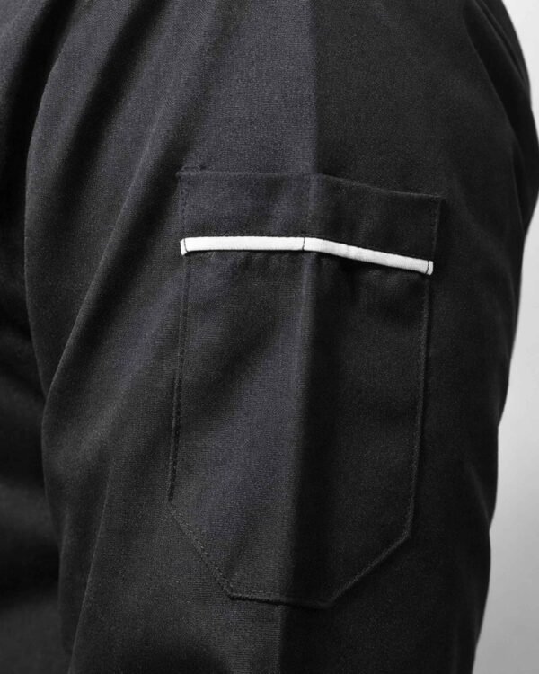 Custom Patterned Long-Sleeve Chef Jacket Custom Patterned Long-Sleeve Chef Jacket - garment detail
