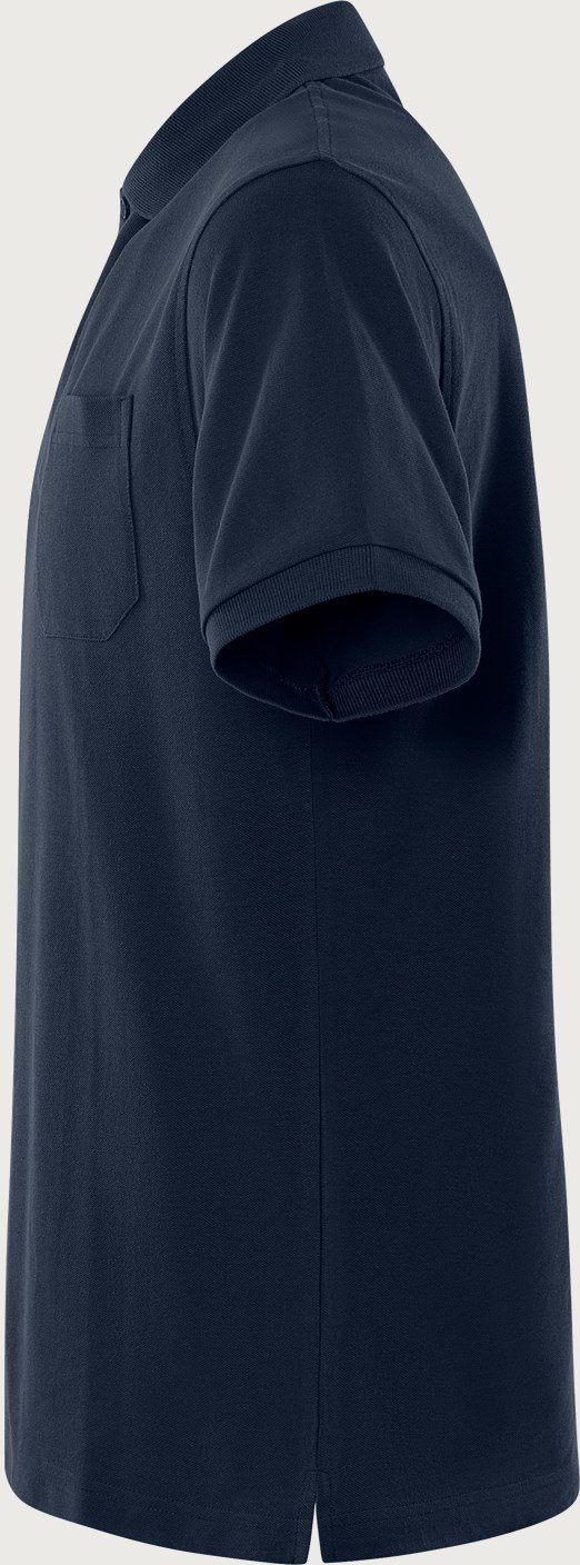 Custom Piqué Work Polo with Chest Pocket and Side Vents - additional product view