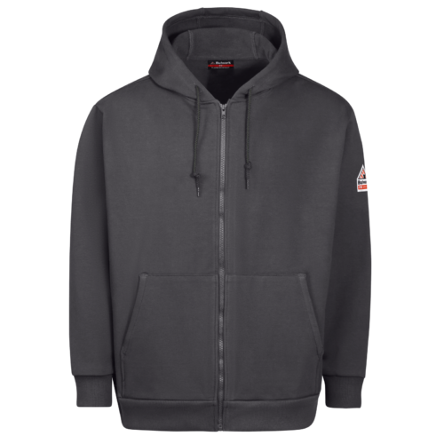 Custom Protective-Target Full-Zip Fleece Work Hoodie — garment development reference