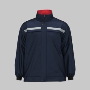 Custom Quilted High-Visibility Insulated Work Jacket — garment development reference