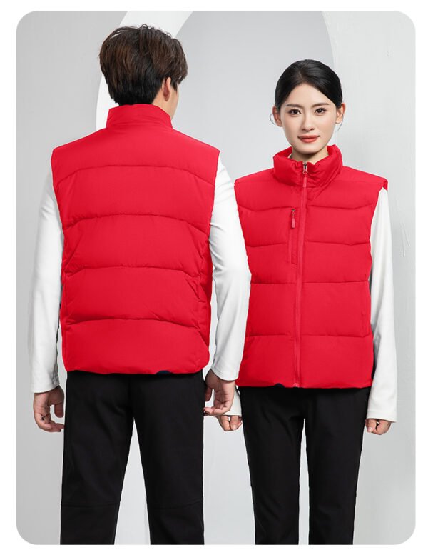Custom Quilted Insulated Patrol Work Vest — reference garment view 7