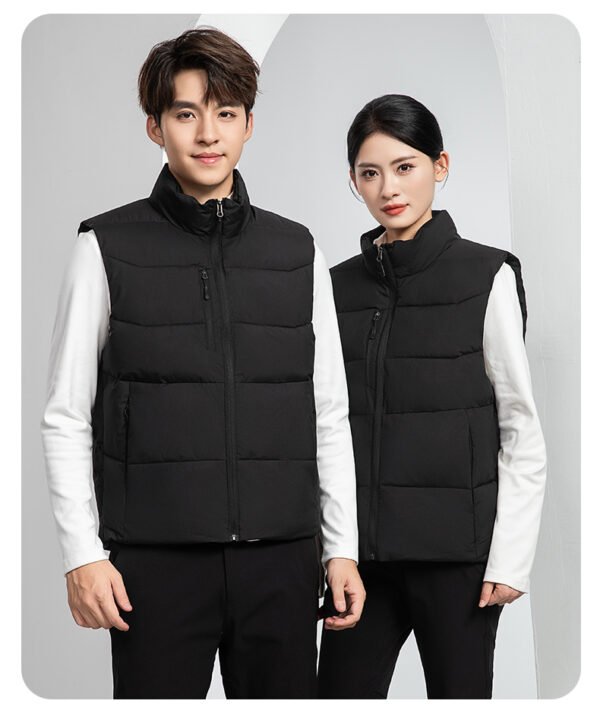 Custom Quilted Insulated Patrol Work Vest — reference garment view 4