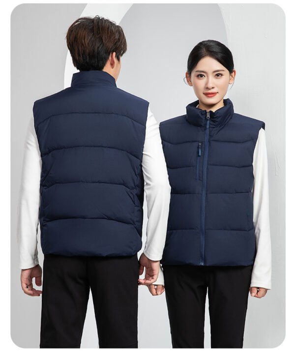 Custom Quilted Insulated Patrol Work Vest — reference garment view 2