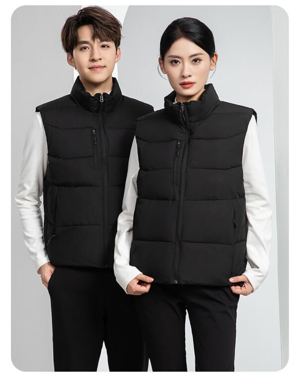 Custom Quilted Insulated Patrol Work Vest — reference garment view 5