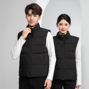 Custom Quilted Insulated Patrol Work Vest — garment development reference