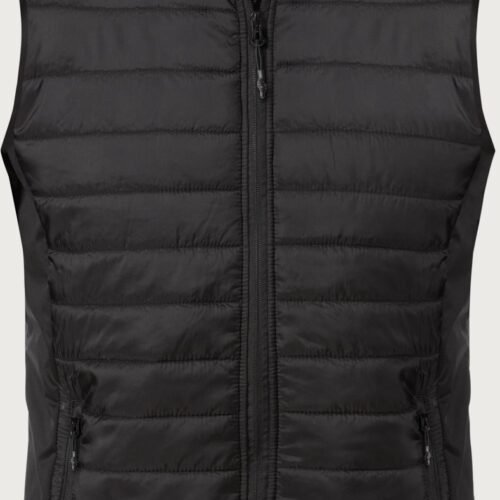 Custom Quilted Work Vest with Stretch Side Panels Custom Quilted Work Vest with Stretch Side Panels — reference garment view 2