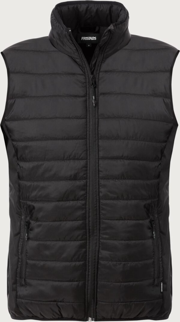 Custom Quilted Work Vest with Stretch Side Panels Custom Quilted Work Vest with Stretch Side Panels — reference garment view 2